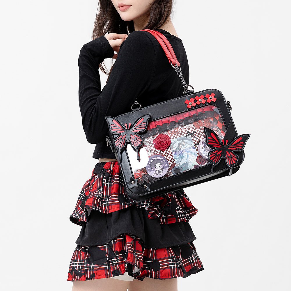 Ita Bag Crossbody Big Window Gothic Butterfly