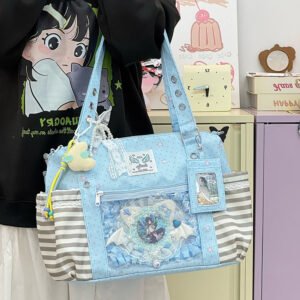 Ita Bag Crossbody Large Striped Tote Bag