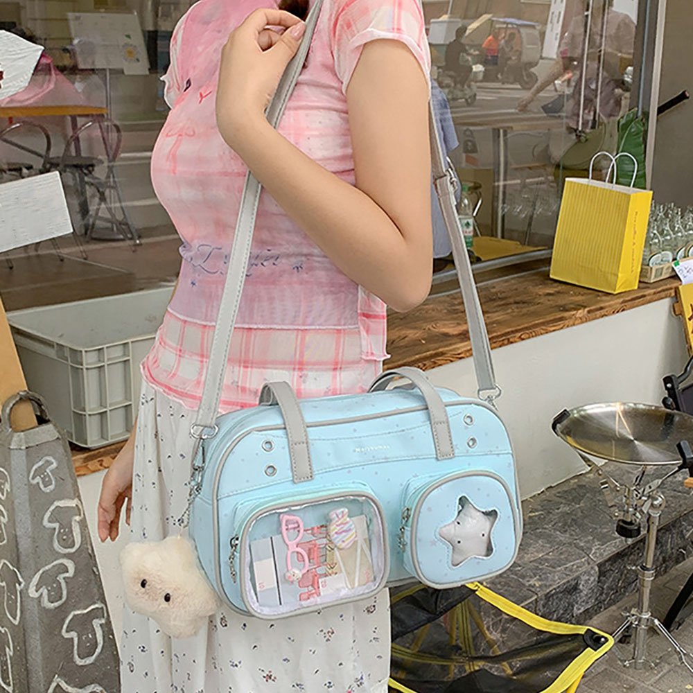 Ita Bag Crossbody Star Dual Clear Window Bag