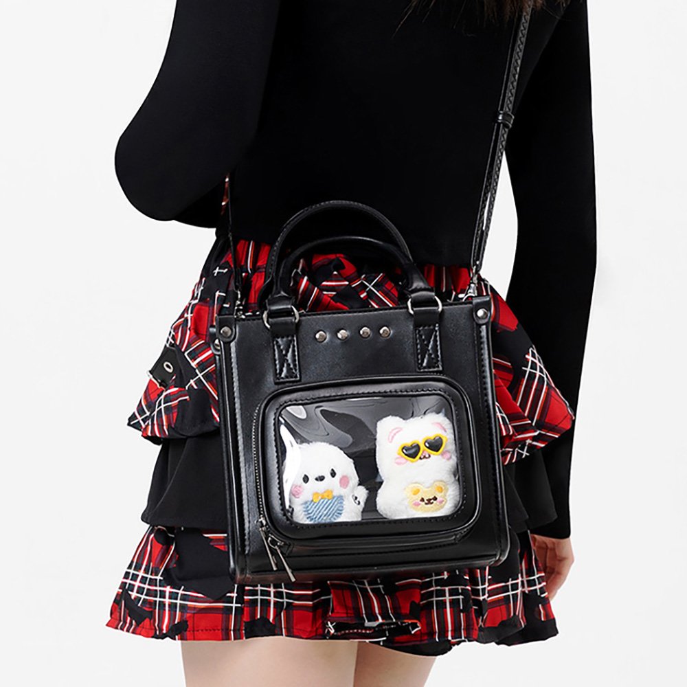 Ita Bag Crossbody Studded Black Card Holder