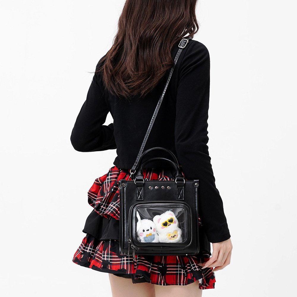 Ita Bag Crossbody Studded Black Card Holder
