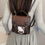 Ita Bag Mini Fake Leather Cute Pin Display