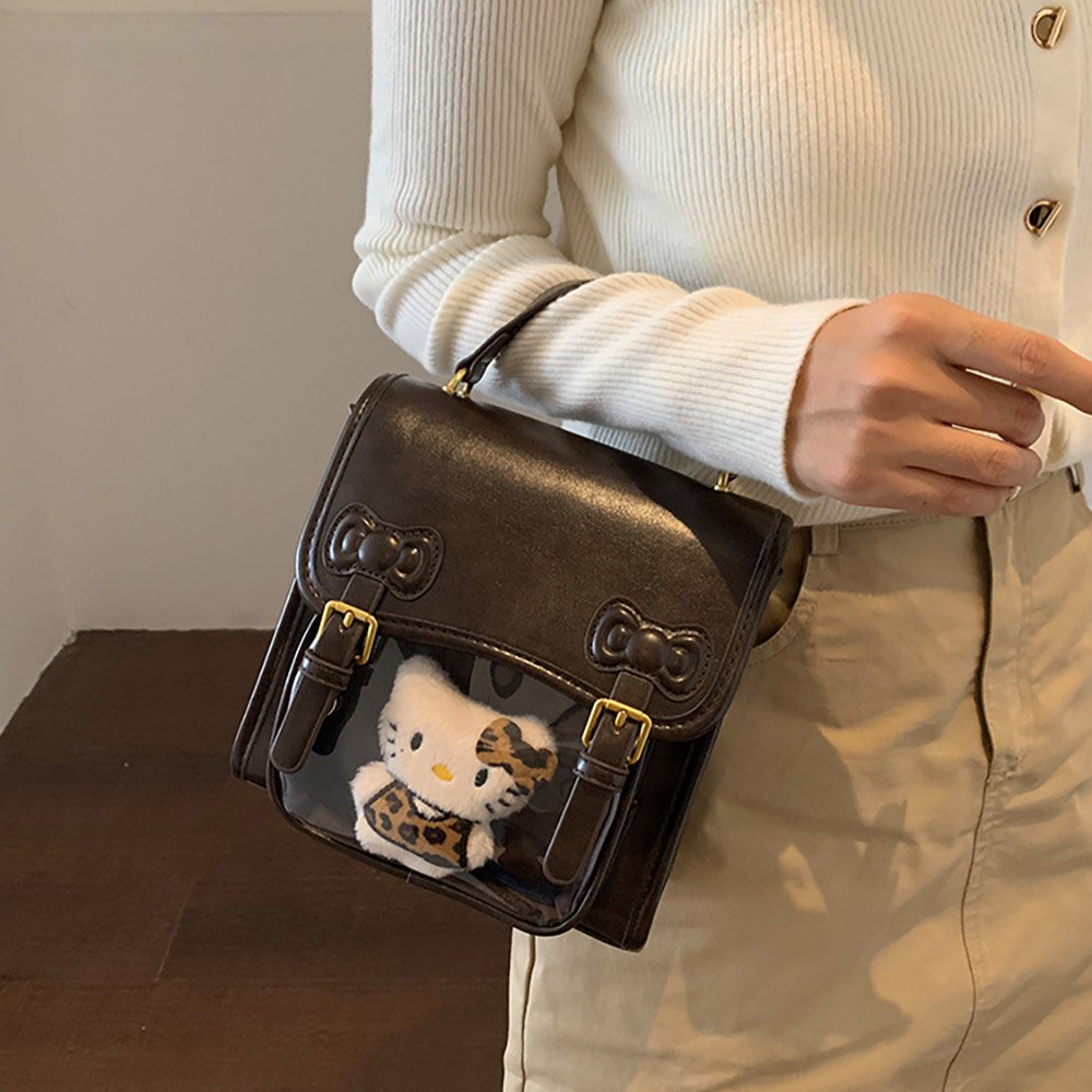 Ita Bag Mini Fake Leather Cute Pin Display