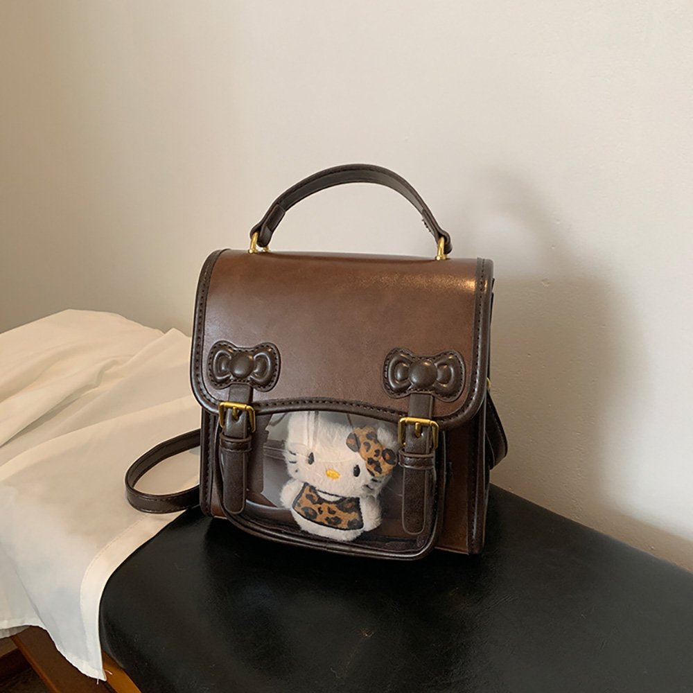 Ita Bag Mini Fake Leather Cute Pin Display