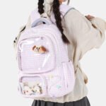 Pink Ita Bag Plaid Dual Window Large