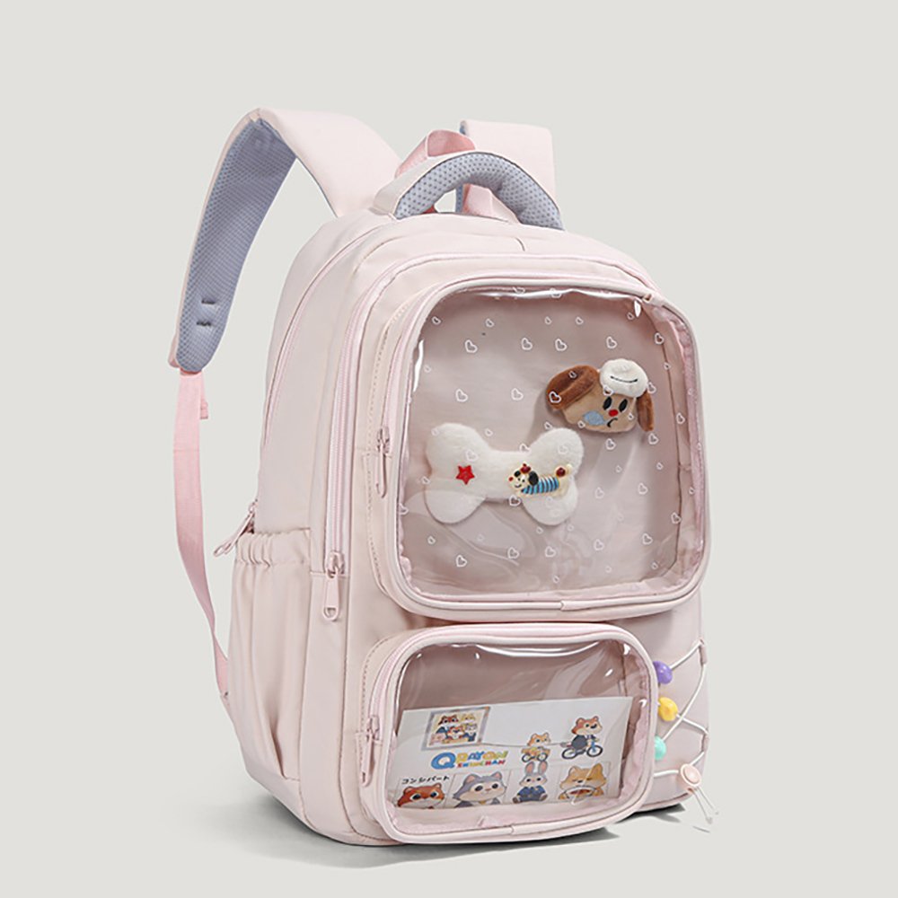 Pink Ita Bag Plaid Dual Window Large