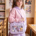 Purple Ita Bag Cute Cat Ears Crossbody