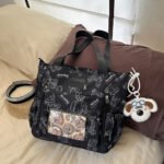 Ita Bag Crossbody Bear Print Pin Display Tote