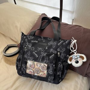 Ita Bag Crossbody Bear Print Pin Display Tote