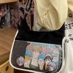 Black Ita Bag Anime Display Crossbody Bag