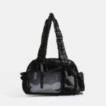 Black Itabag Gothic Ribbon Shoulder Tote Bag