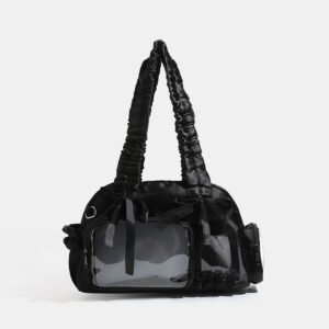 Black Itabag Gothic Ribbon Shoulder Tote Bag
