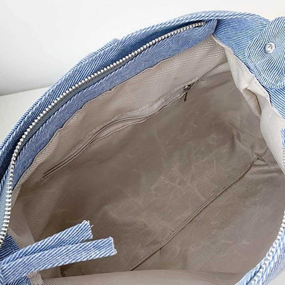 Blue Ita Bag Denim Clear Window Crossbody