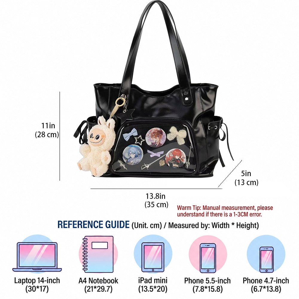 Clear Window Black Ita Bag Crossbody