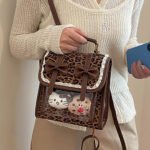 Ita Bag Mini Fake Leather Cute Leopard Lace