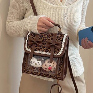 Ita Bag Mini Fake Leather Cute Leopard Lace